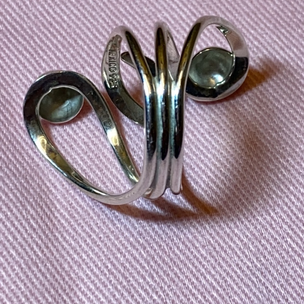 Authentic Sterling Silver Bold Ring - image 4